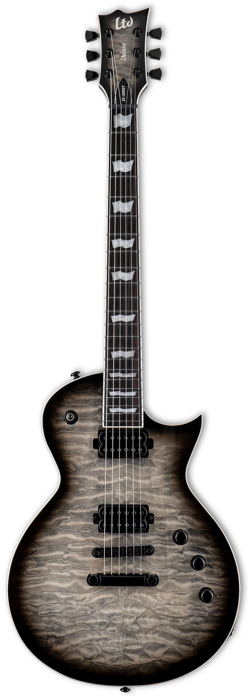 ESP LTD EC1000T QM CB GUITARRA ELECTRICA CHARCOAL BURST