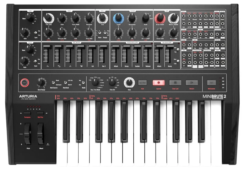 ARTURIA MINIBRUTE 2 NOIR TECLADO SINTETIZADOR NEGRO