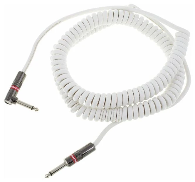 MONSTER CLAS-I-21AC WH PROLINK CLASSIC CABLE ESPIRAL INSTRUMENTO JACK RECTO ACODADO 6.4M BLANCO