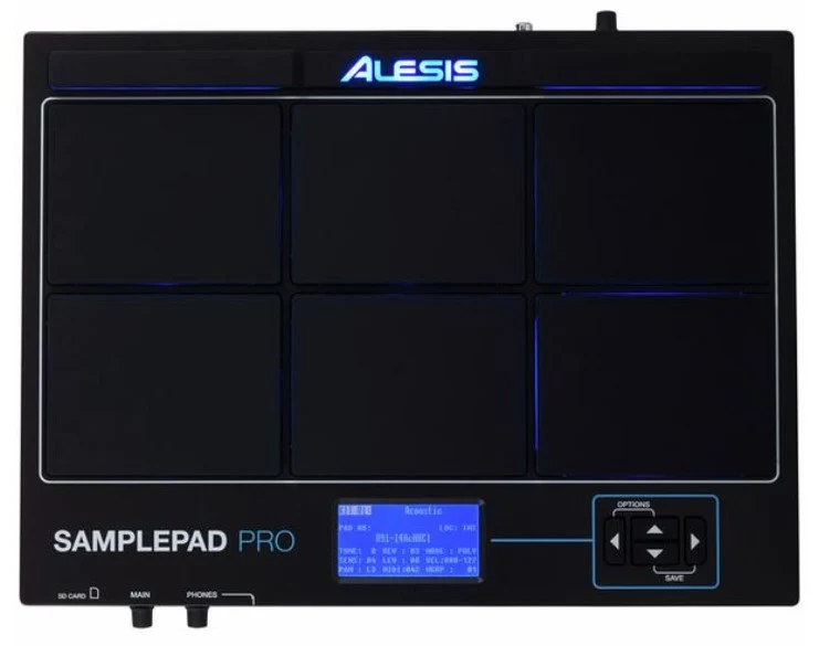 ALESIS SAMPLEPAD PRO PAD DE PERCUSION CON ALMACENAMIENTO DE SONIDOS