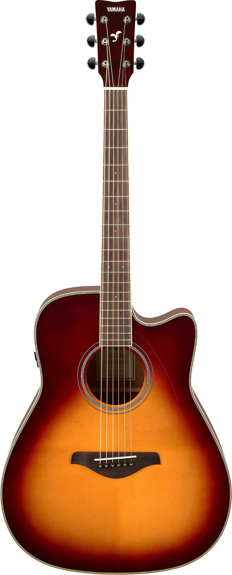 YAMAHA FGCTA BS TRANSACOUSTIC GUITARRA ELECTROACUSTICA WESTERN BROWN SUNBURST