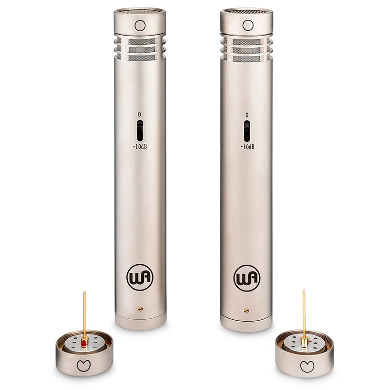 WARM AUDIO WA-84-OC-N-ST PAR MICROFONOS DE CONDENSADOR DOBLE PATRON POLAR NIQUEL