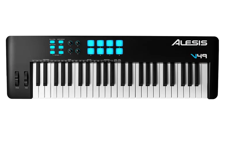 ALESIS V49 MKII TECLADO CONTROLADOR MIDI USB 49 TECLAS.