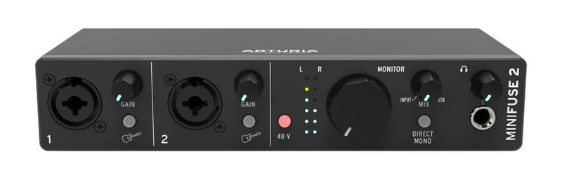 ARTURIA MINIFUSE 2 BLACK INTERFAZ DE AUDIO NEGRA