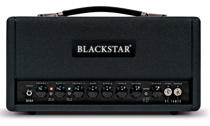 BLACKSTAR ST JAMES 50 6L6H BLACK AMPLIFICADOR CABEZAL GUITARRA