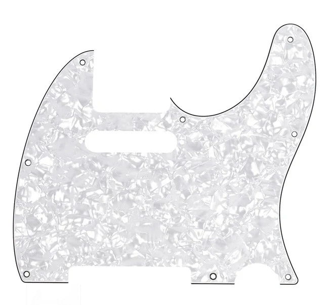 FENDER 0992150000 GOLPEADOR STANDARD TELECASTER 8 SCREW HOLES WHITE PEARL 4 PLY