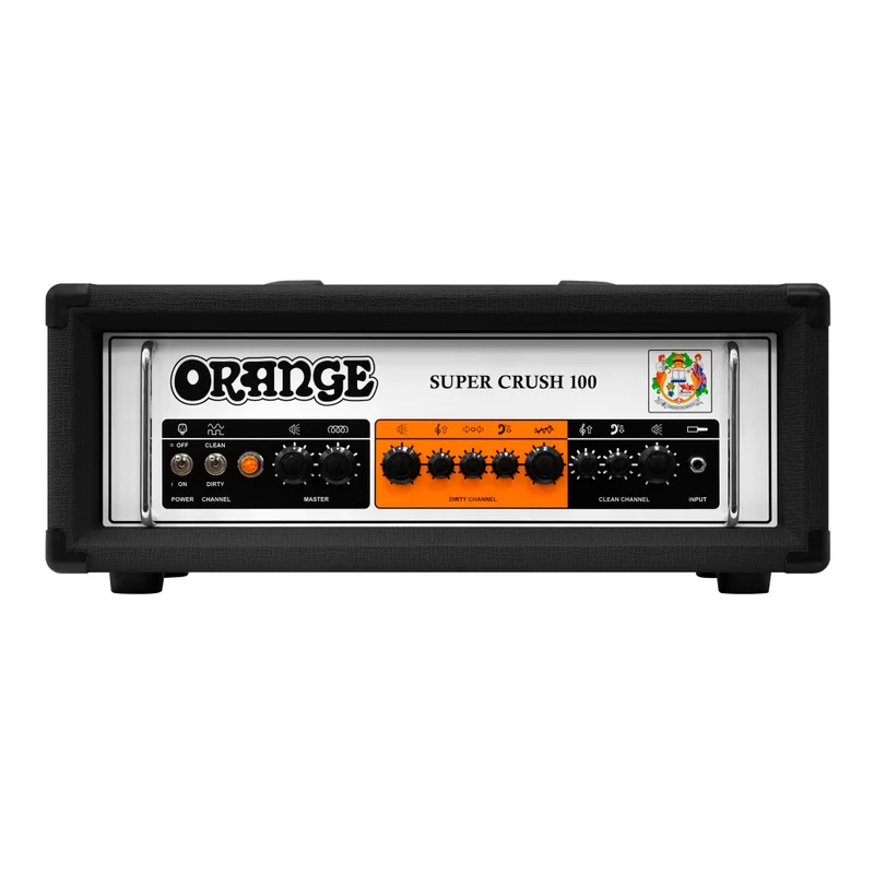 ORANGE SUPER CRUSH 100H BLK AMPLIFICADOR CABEZAL GUITARRA NEGRO