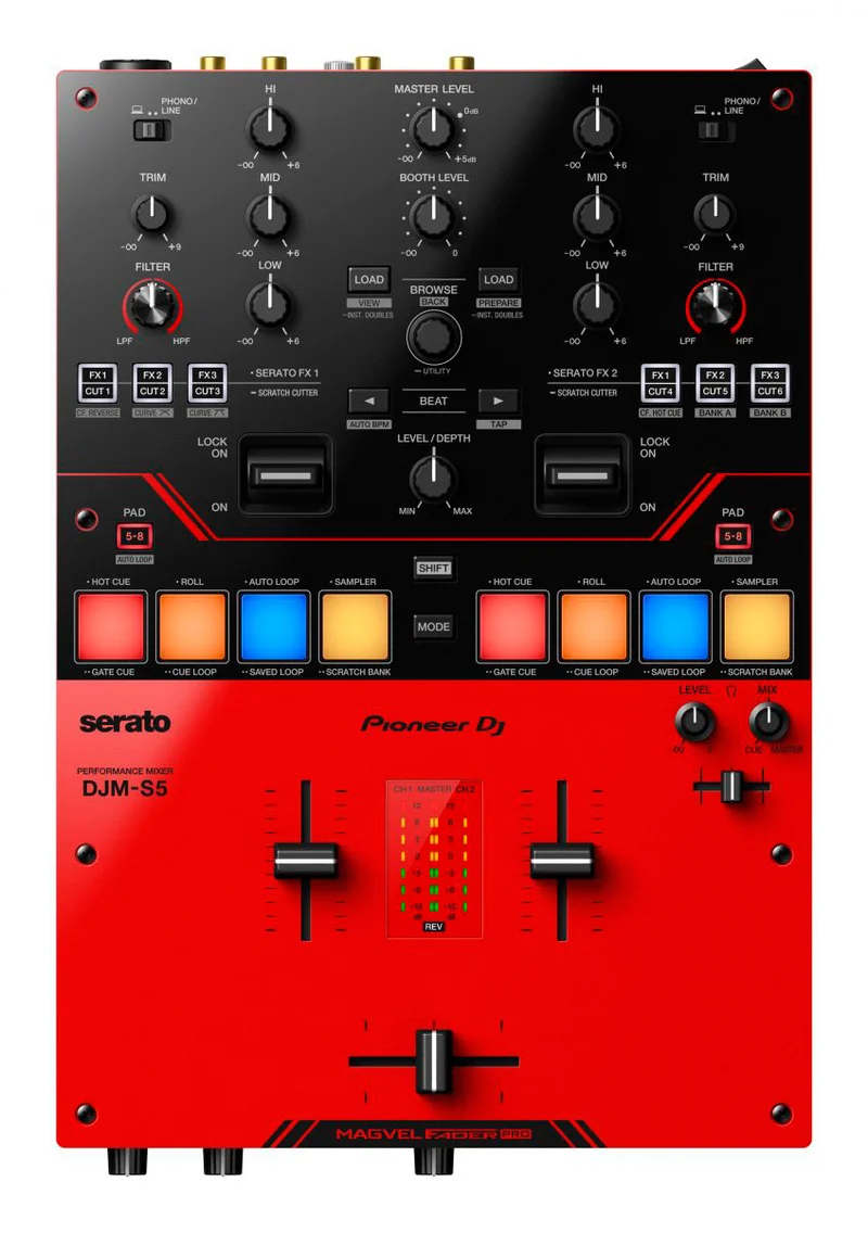 PIONEER DJ DJM-S5 MESA DE MEZCLAS PARA SERATO DJ PRO