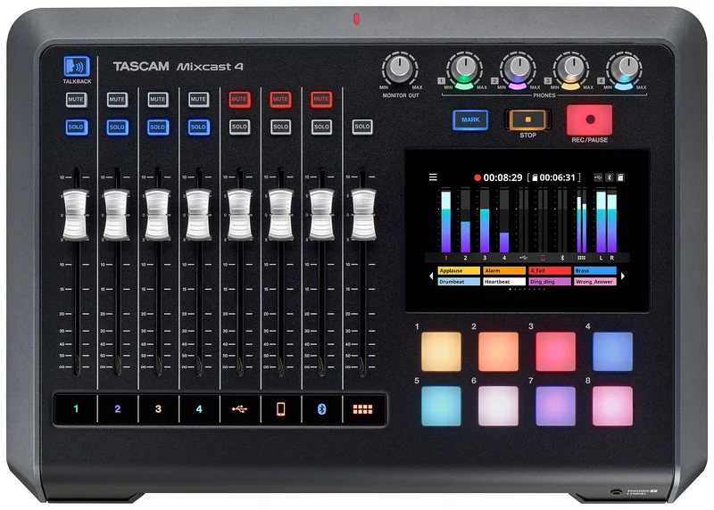 TASCAM MIXCAST 4 CONSOLA GRABACION PODCAST