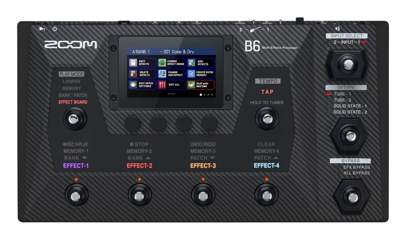 ZOOM B6 PEDALERA MULTIEFECTOS BAJO