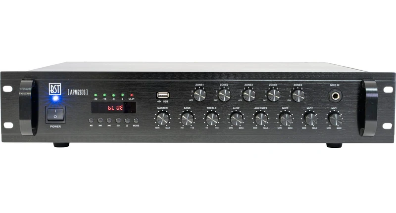 BST APM2836 AMPLIFICADOR MEGAFONIA 5 ZONAS