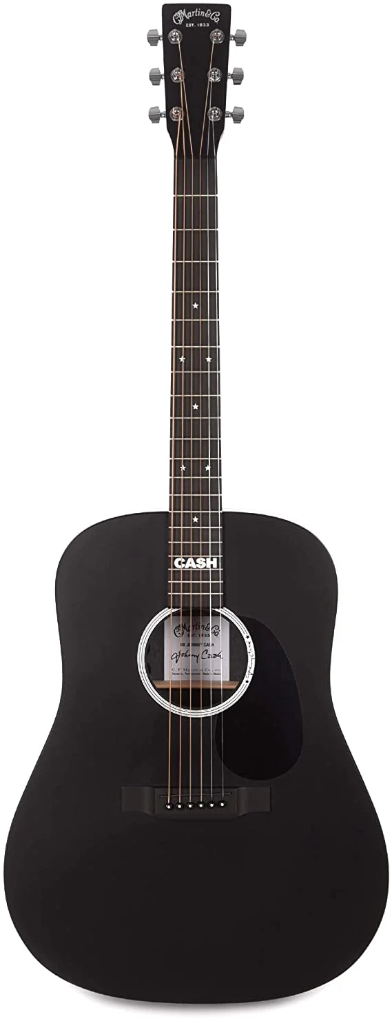 MARTIN DX CASH JOHNNY CASH GUITARRA ELECTROACUSTICA DREADNOUGHT NEGRA