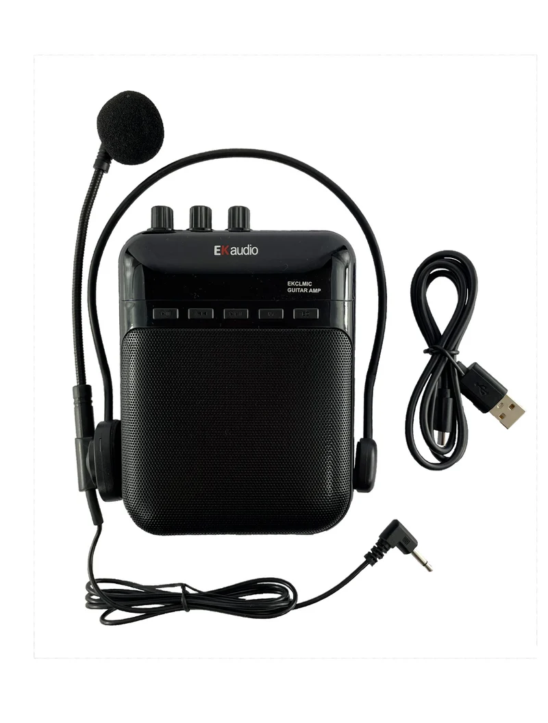 EK AUDIO CLMIC MINIAMPLIFICADOR GUITARRA CON MICROFONO DE DIADEMA