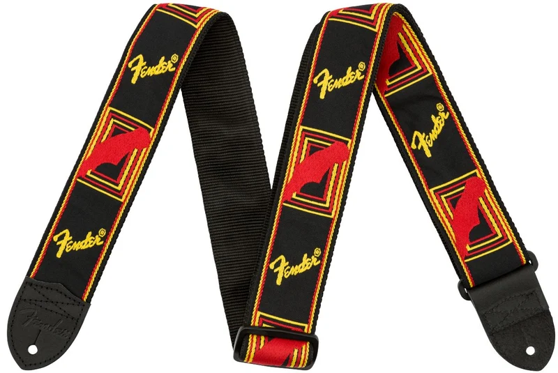 FENDER 0990681500 CORREA 2 MONOGRAM BLACK/YELLOW/RED