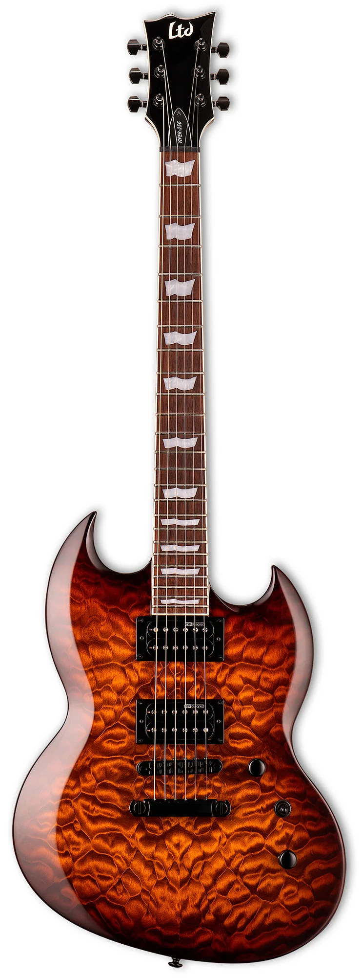 ESP LTD VIPER256 QM DBSB GUITARRA ELECTRICA DARK BROWN SUNBURST