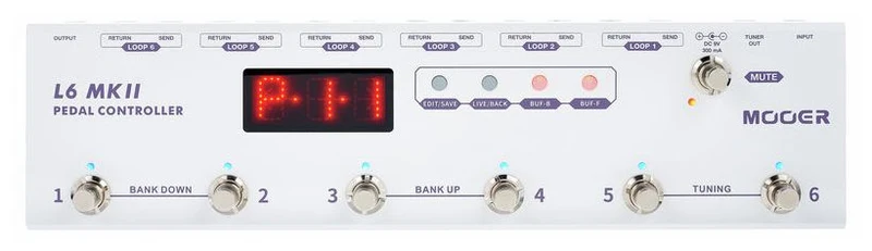 MOOER L6 MKII CONTROLADOR DE PEDALES