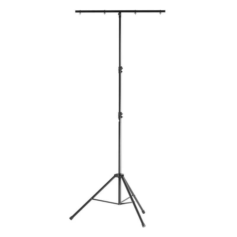 ADAM HALL SLTS09 PIE DE LUCES CON BARRA TRANSVERSAL PARA CARGA MEDIA NEGRO