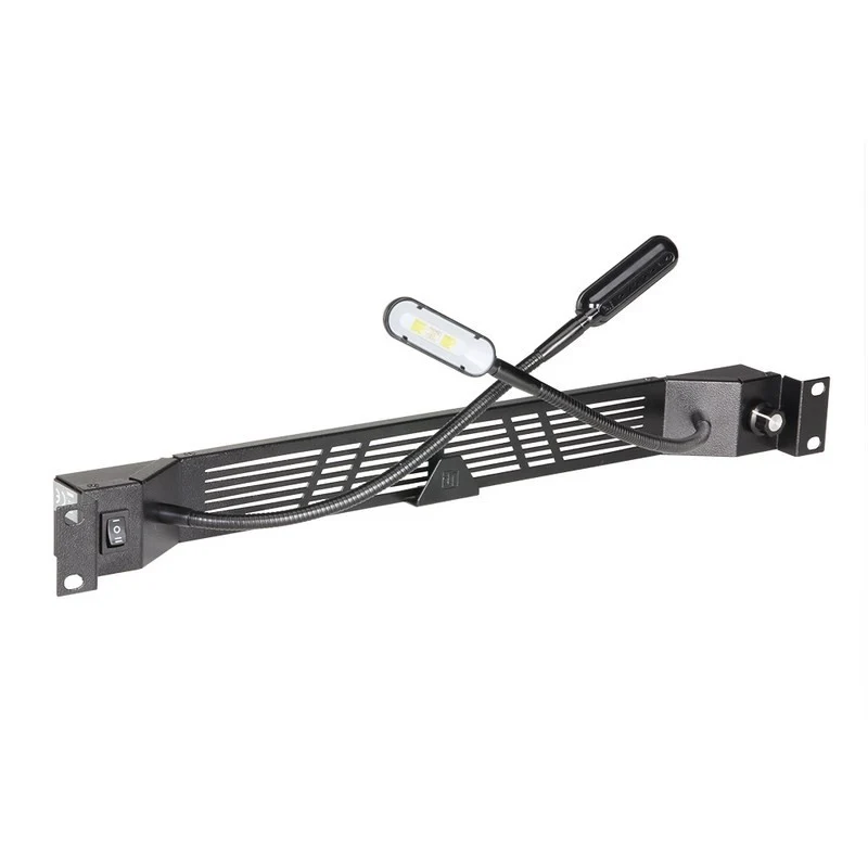 ADAM HALL 87463 LAMPARA DOBLE LED DE RACK CON FLEXO 1U CONNECTOR EURO