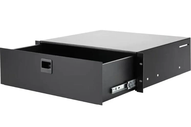 ADAM HALL 87403E CAJON DE RAILES PARA RACK 19 3U CON PESTILLO ACERO ECONOMICO