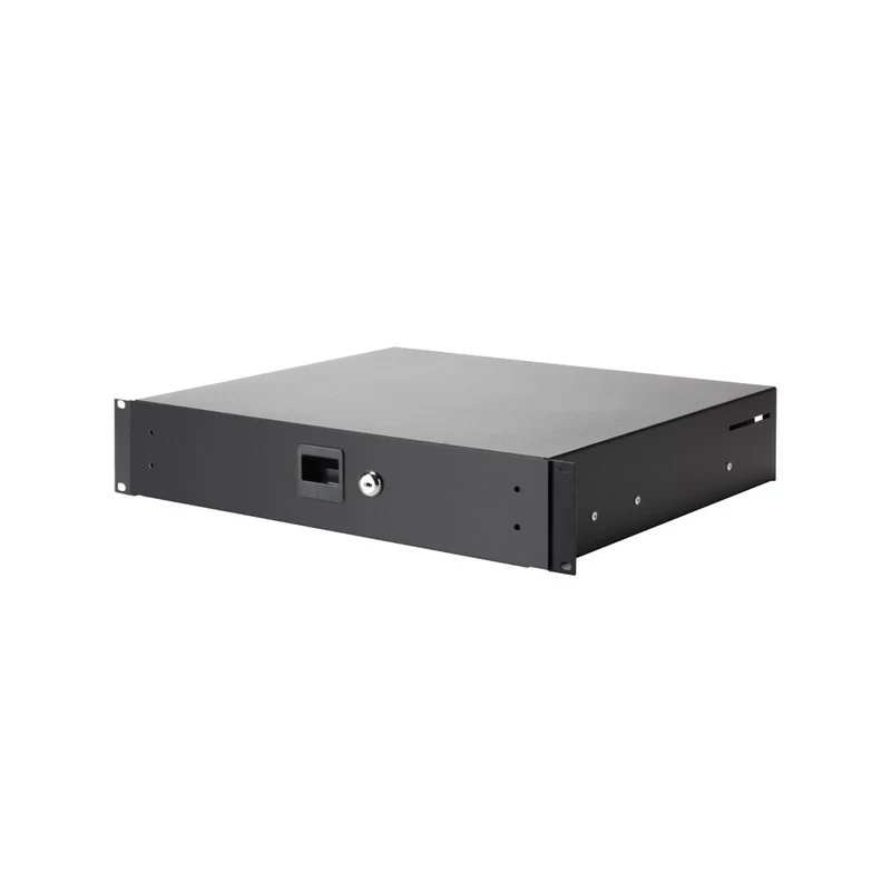 ADAM HALL 87402A CAJON DE RAILES PARA RACK 19 2U CON PESTILLO ALUMINIO