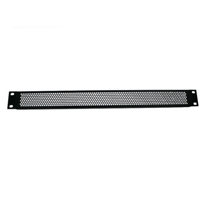 ADAM HALL 87221VR CARATULA VENTILADA 1U CON AGUJERO REDONDOS ACERO