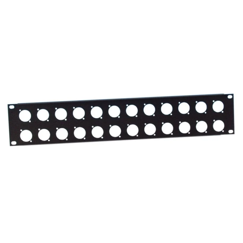 ADAM HALL 872214 CARATULA EN FORMA DE U PARA 24 XLR D 2U ACERO