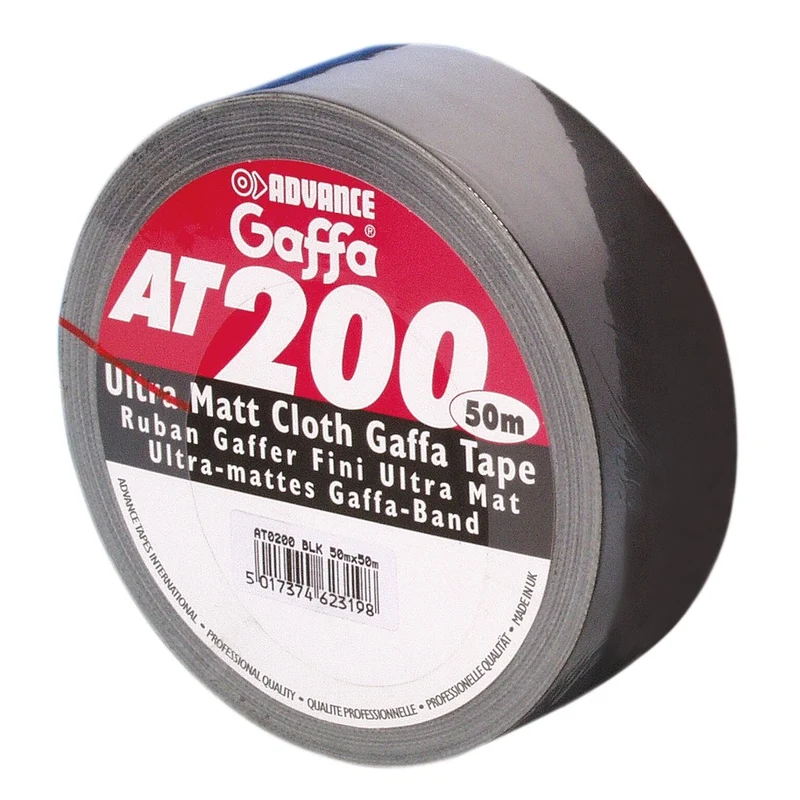 ADAM HALL 5805BLK CINTA AMERICANA SUPER AT200 50MMX50M NEGRA