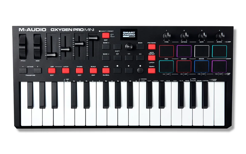 M AUDIO OXYGEN PRO MINI TECLADO CONTROLADOR 32 MINITECLAS
