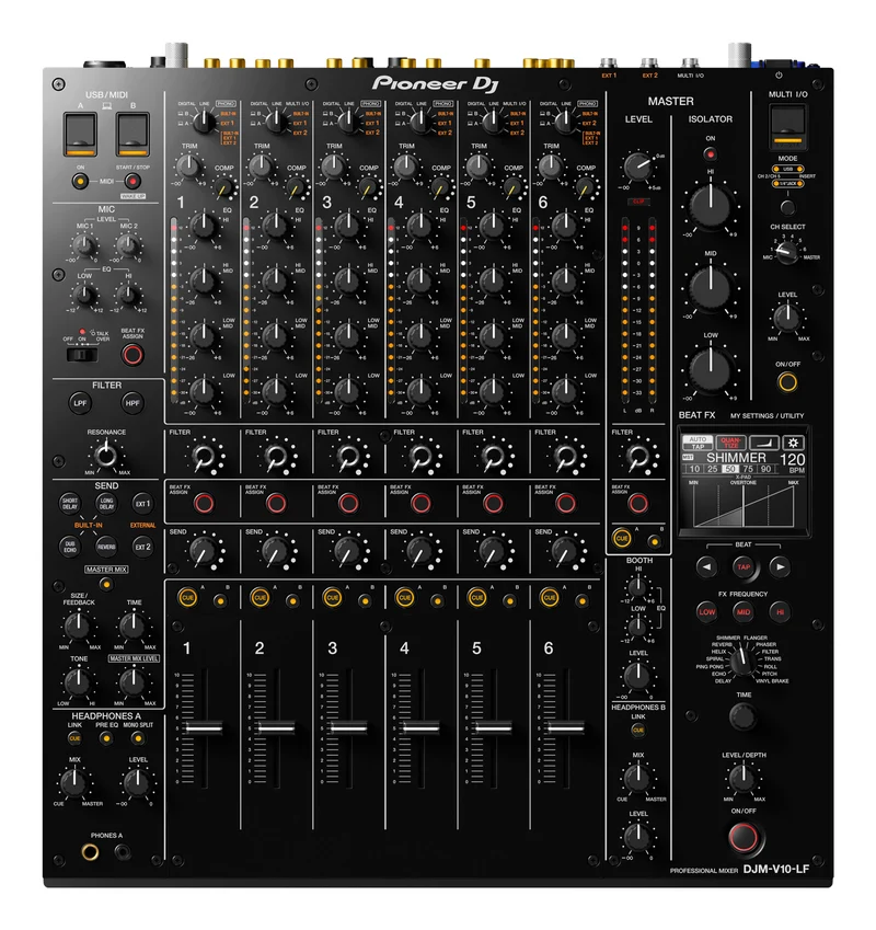 PIONEER DJ DJM V10-LF MESA DE MEZCLAS DIGITAL DJ 6 CANALES