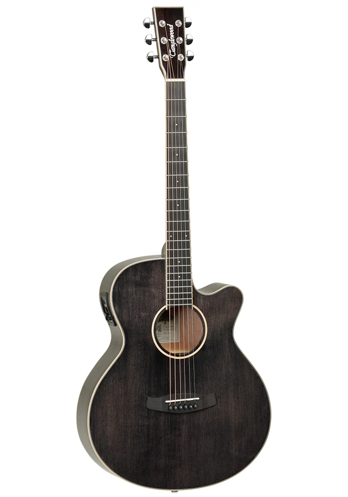 TANGLEWOOD TW4E BS GUITARRA ELECTROACUSTICA SUPER FOLK BLACK SHADOW