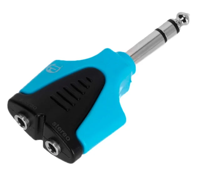 ADAM HALL K4AYMF3JM3BLU ADAPTADOR 2X MINIJACK HEMBRA ESTEREO A JACK MACHO ESTEREO