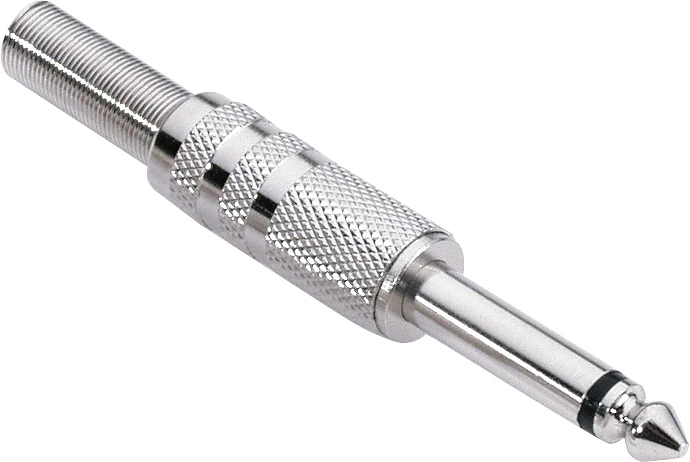 ADAM HALL K3CJM2 CONECTOR JACK AEREO CROMADO MONO 6.3MM