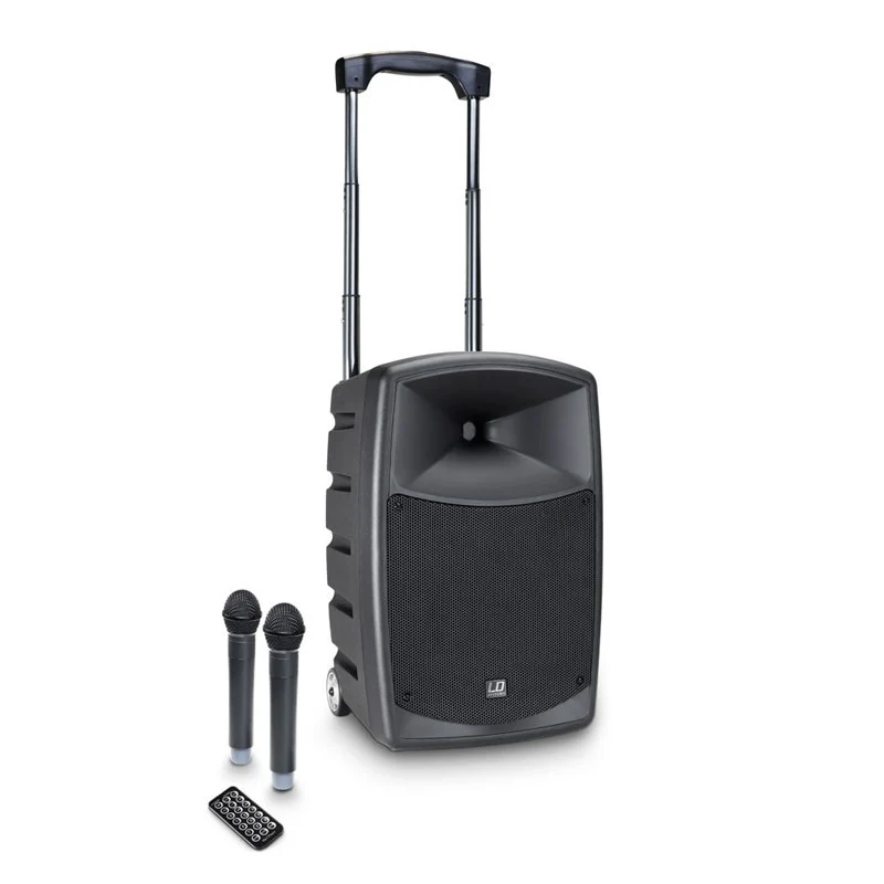 LD SYSTEMS ROADBUDDY 10 HHD2 ALTAVOZ PORTATILES CON DOS MICROFONOS