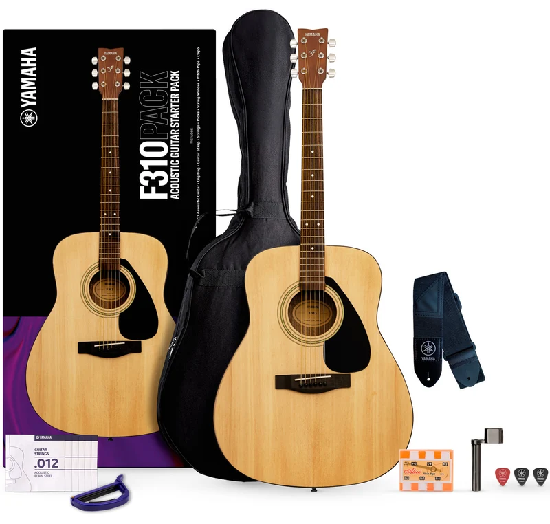 YAMAHA F310P NT PACK GUITARRA ACUSTICA FOLK NATURAL.
