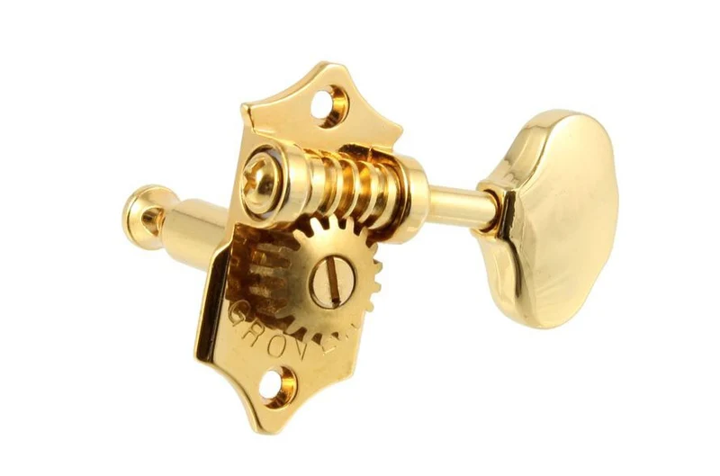 GROVER TK7918002 STA-TITE V97-18NA SCALLOPED BUTTONS 3 X 3 TUNING KEYS GOLD 18:1