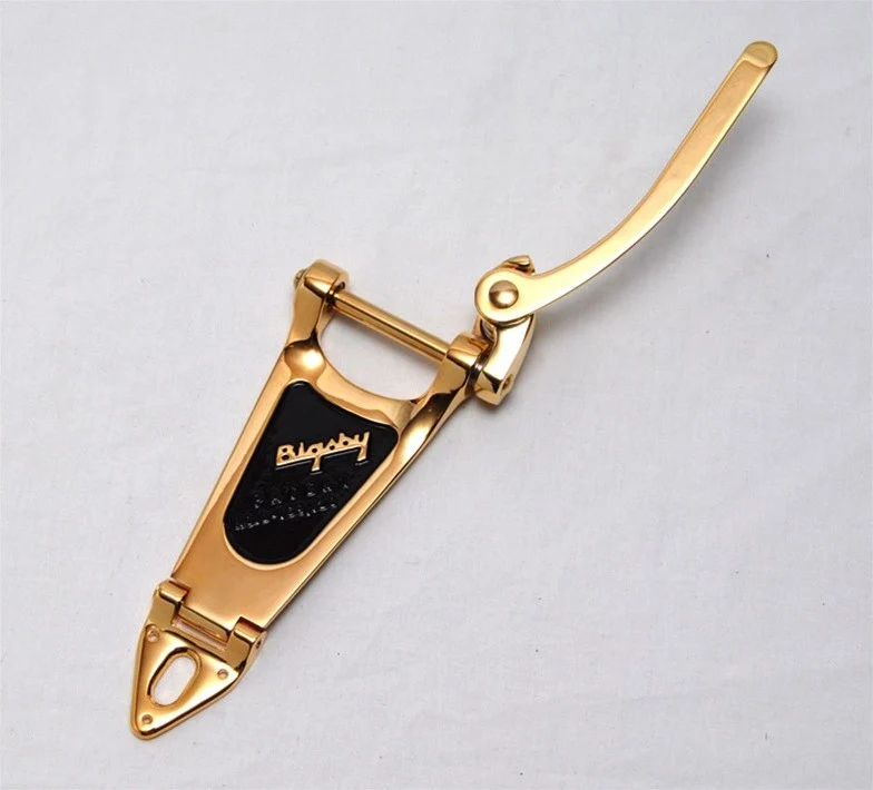 BIGSBY TP3650002 B6 VIBRATO TAILPIECE GOLD NO BRIDGE FOR THICK ARCH TOP GUITARS