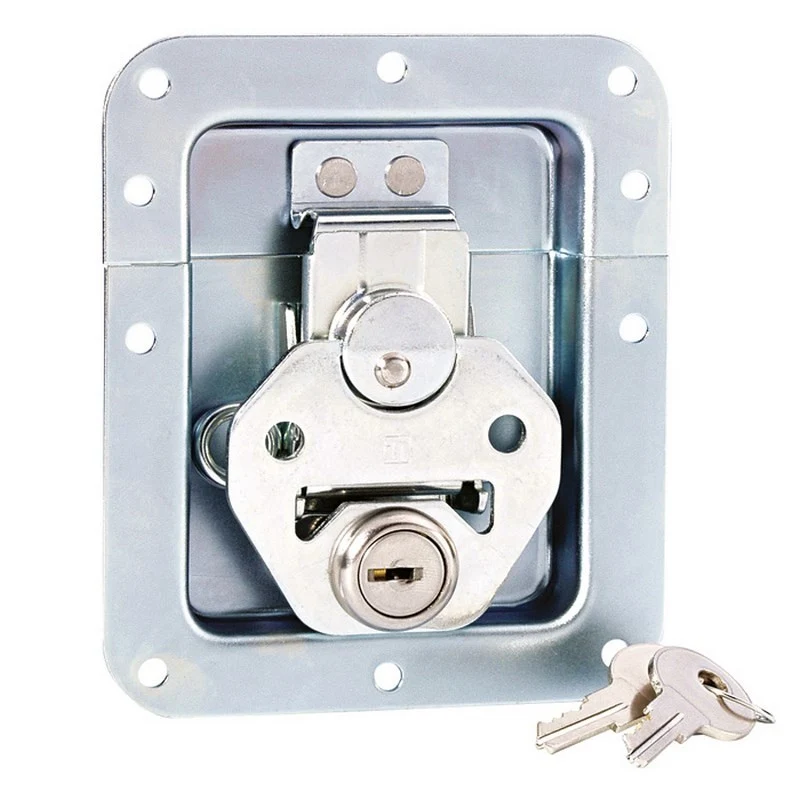 ADAM HALL 17290LS CIERRE DE MARIPOSA MEDIANO CON RESORTE Y LLAVE SIN PASO PERFIL PROFUNDIDAD 14MM