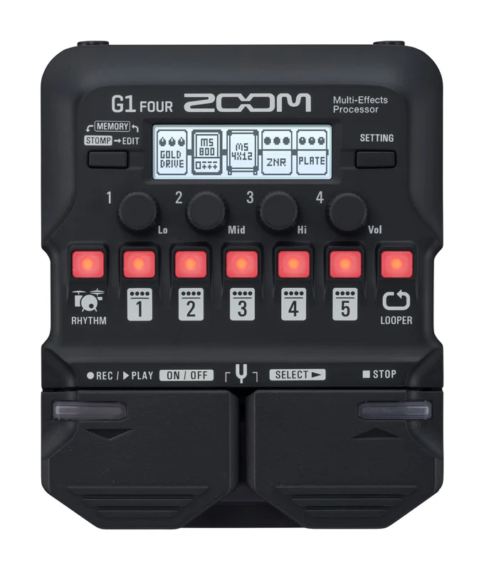 ZOOM G1 FOUR PEDALERA MULTIEFECTOS GUITARRA