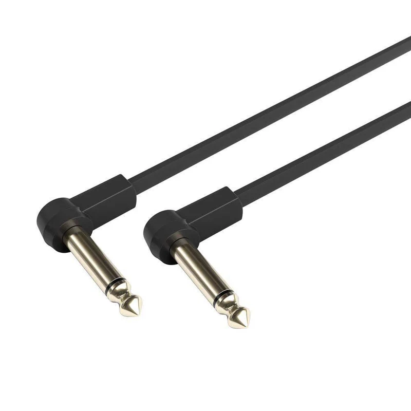 ADAM HALL K4IRR0010FLM CABLE CON CONECTORES ANGULADOS DORADOS JACK JACK 10CM