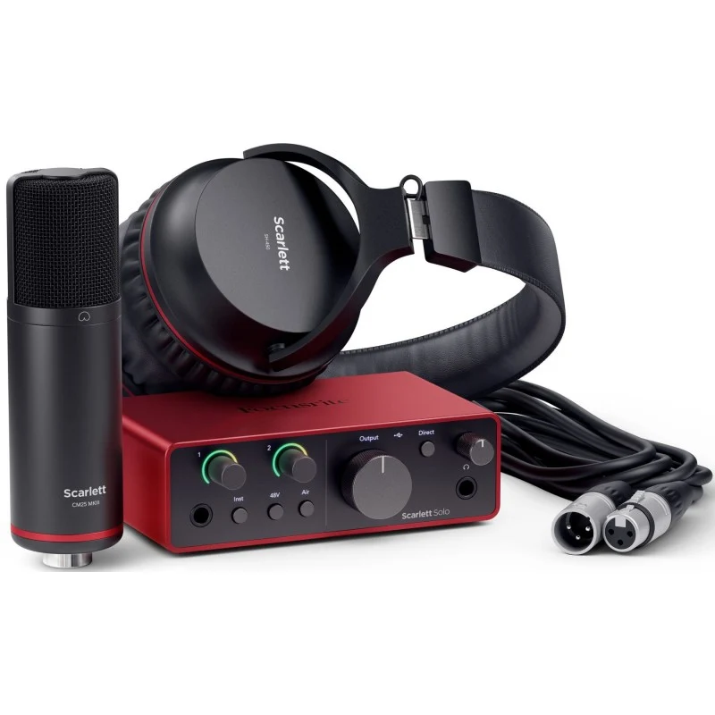 FOCUSRITE SCARLETT SOLO STUDIO 4TH GENERATION INTERFAZ DE AUDIO USB