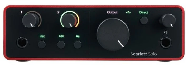 FOCUSRITE SCARLETT SOLO 4TH GENERATION INTERFAZ DE AUDIO USB