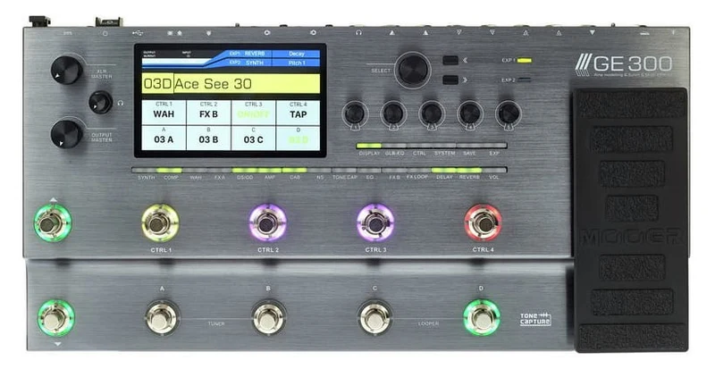 MOOER GE300 PEDALERA MULTIEFECTOS GUITARRA