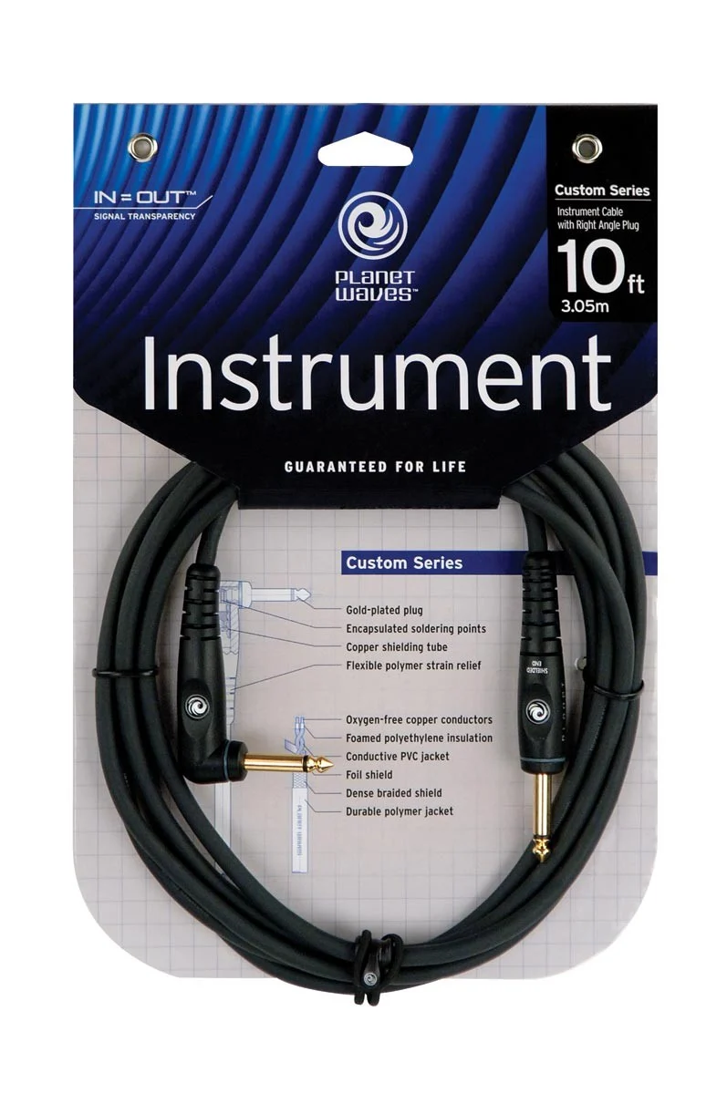 PLANET WAVES GRA10 CABLE GUITARRA 3M JACK/CODO