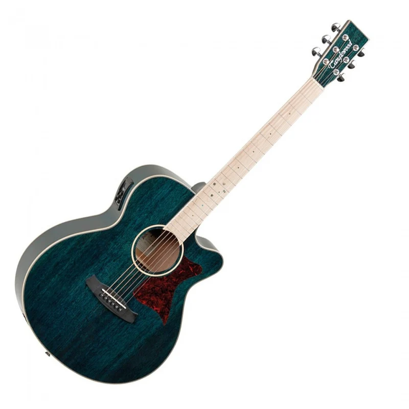 TANGLEWOOD TW4 BLA GUITARRA ELECTROACUSTICA SUPERFOLK AQUAMARINE BLUE