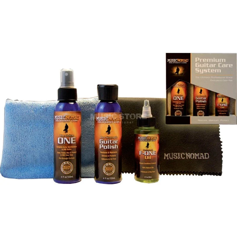 MUSICNOMAD MN108 PACK LIMPIEZA Y CUIDADO PARA GUITARRA