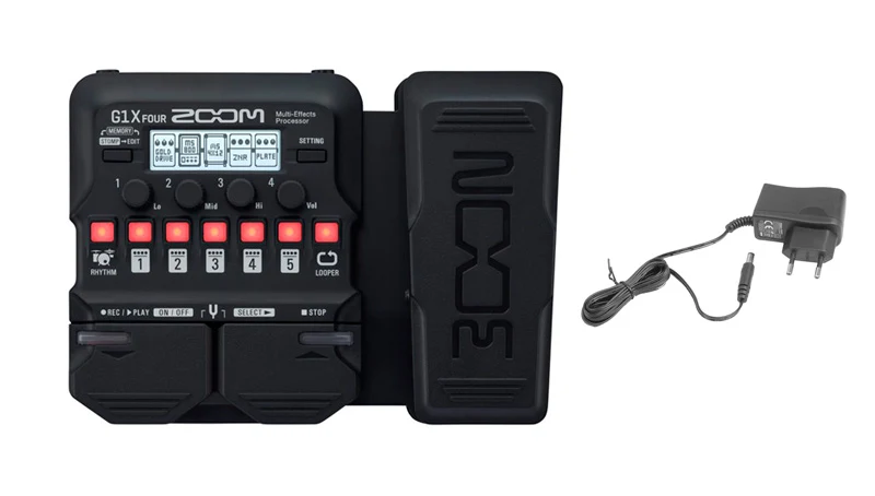 ZOOM -PACK- G1X FOUR PEDALERA GUITARRA CON ALIMENTADOR