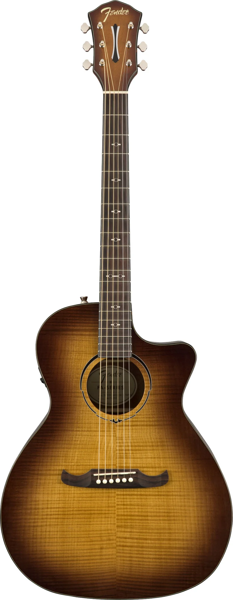 FENDER FA345CE IL GUITARRA ACUSTICA AUDITORIO 3 TONOS TEA BURST.