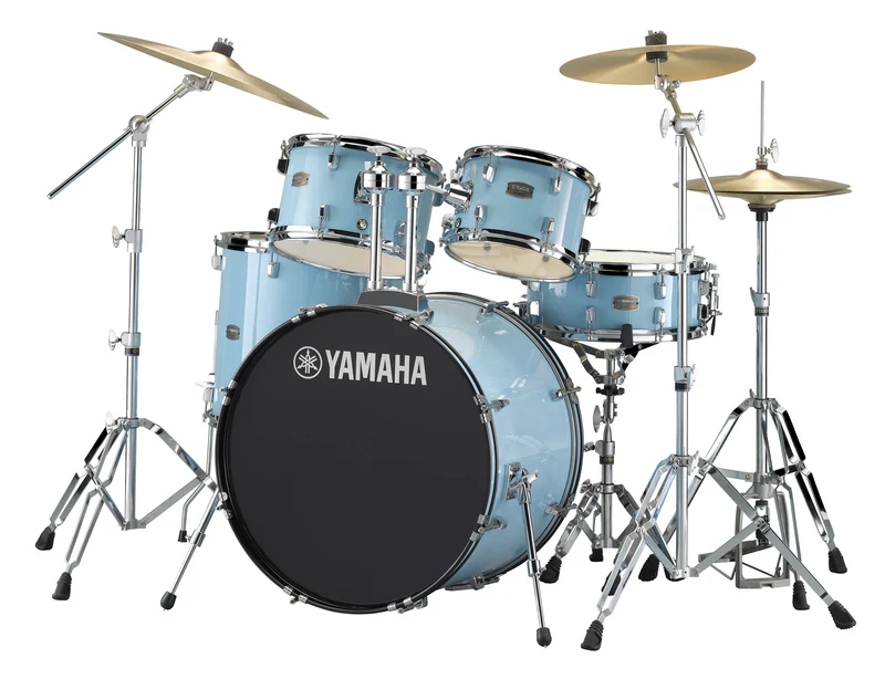 YAMAHA RDP2F5 GPU CPSET RYDEEN BATERIA ACUSTICA CON HERRAJES Y PLATOS GLOSS PALE BLUE
