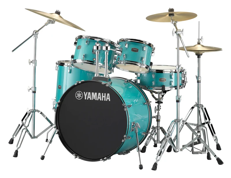 YAMAHA RDP2F5 TQG CPSET RYDEEN BATERIA ACUSTICA CON HERRAJES Y PLATOS TURQUOISE GLITTER
