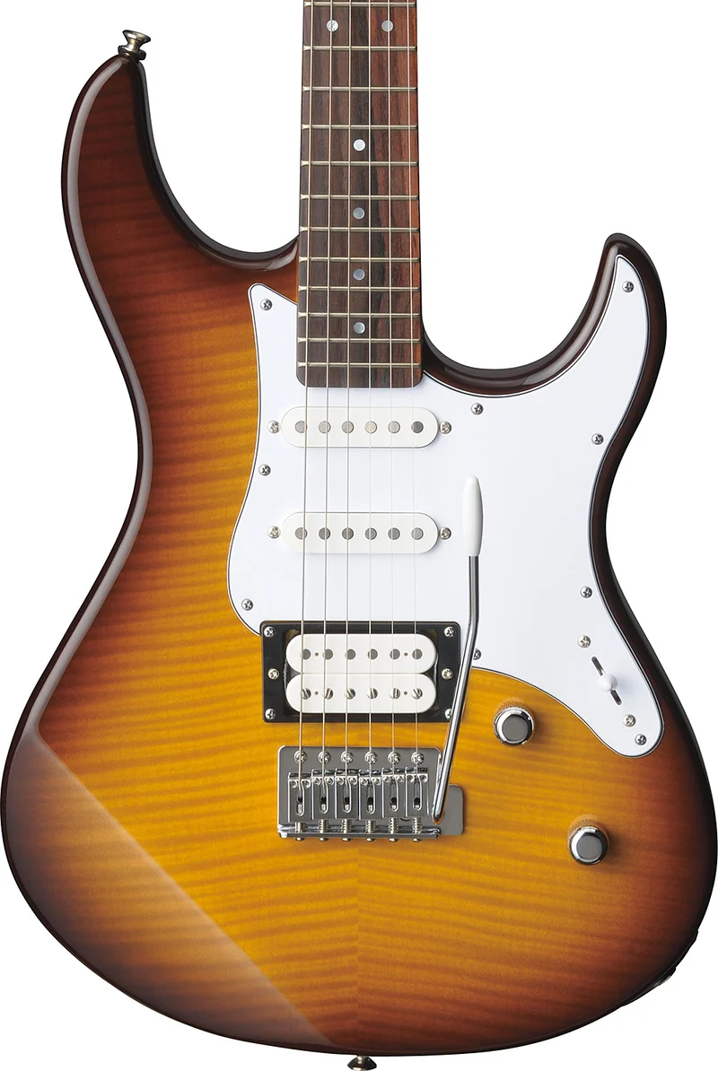 YAMAHA PACIFICA 212VFM TBS GUITARRA ELECTRICA FLAMED MAPLE TOBACCO BROWN SUNBURST